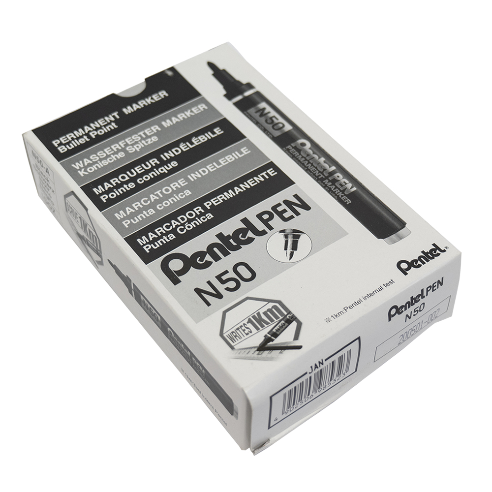 Pentel N50 Permanent Bullet Marker - Black
